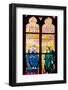 Prague, St. Vitus Cathedral, Southern Aisle, Chapel of St Ludmila, Stained Glass Window-Samuel Magal-Framed Photographic Print