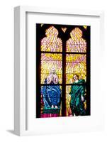 Prague, St. Vitus Cathedral, Southern Aisle, Chapel of St Ludmila, Stained Glass Window-Samuel Magal-Framed Photographic Print