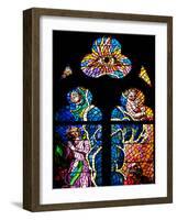 Prague, St. Vitus Cathedral, Southern Aisle, Chapel of St Ludmila, Stained Glass Window-Samuel Magal-Framed Photographic Print