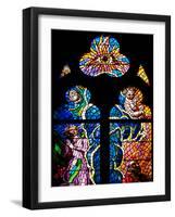 Prague, St. Vitus Cathedral, Southern Aisle, Chapel of St Ludmila, Stained Glass Window-Samuel Magal-Framed Photographic Print