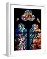 Prague, St. Vitus Cathedral, Southern Aisle, Chapel of St Ludmila, Stained Glass Window-Samuel Magal-Framed Photographic Print