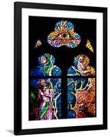 Prague, St. Vitus Cathedral, Southern Aisle, Chapel of St Ludmila, Stained Glass Window-Samuel Magal-Framed Photographic Print