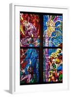 Prague, St. Vitus Cathedral, Southern Aisle, Chapel of St Ludmila, Stained Glass Window-Samuel Magal-Framed Photographic Print