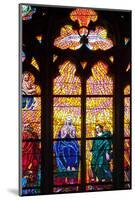 Prague, St. Vitus Cathedral, Southern Aisle, Chapel of St Ludmila, Stained Glass Window-Samuel Magal-Mounted Photographic Print