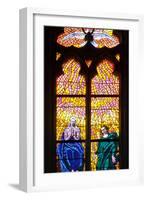 Prague, St. Vitus Cathedral, Southern Aisle, Chapel of St Ludmila, Stained Glass Window-Samuel Magal-Framed Photographic Print