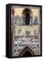 Prague, St. Vitus Cathedral, Southern Entrance, Golden Gate, The Last Judgment Mosaic, Left Panel-Samuel Magal-Framed Stretched Canvas