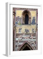 Prague, St. Vitus Cathedral, Southern Entrance, Golden Gate, The Last Judgment Mosaic, Left Panel-Samuel Magal-Framed Photographic Print