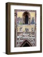 Prague, St. Vitus Cathedral, Southern Entrance, Golden Gate, The Last Judgment Mosaic, Left Panel-Samuel Magal-Framed Photographic Print