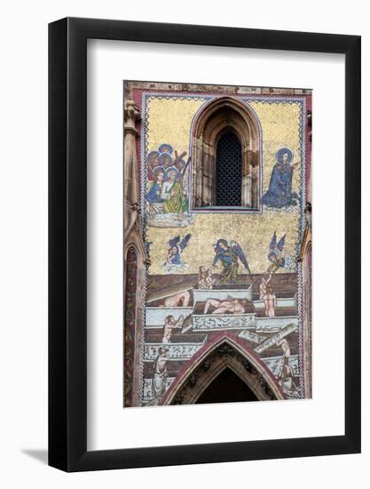 Prague, St. Vitus Cathedral, Southern Entrance, Golden Gate, The Last Judgment Mosaic, Left Panel-Samuel Magal-Framed Photographic Print