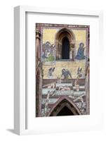 Prague, St. Vitus Cathedral, Southern Entrance, Golden Gate, The Last Judgment Mosaic, Left Panel-Samuel Magal-Framed Photographic Print