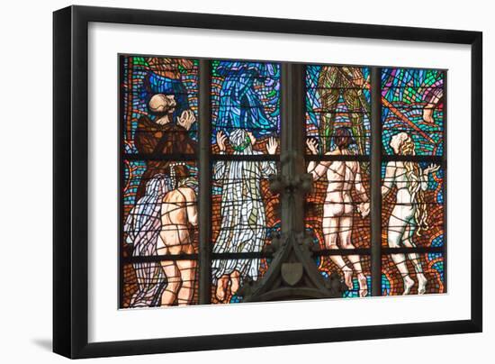 Prague, St. Vitus Cathedral, Southern Transept Arm, The Last Judgment-Samuel Magal-Framed Photographic Print