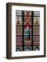 Prague, St. Vitus Cathedral, Stained Glass Window, Blessed Virgin Mary, B.V. Maria-Samuel Magal-Framed Photographic Print