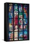 Prague, St. Vitus Cathedral, Stained Glass Window, Chevet Southern Window-Samuel Magal-Framed Stretched Canvas