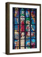 Prague, St. Vitus Cathedral, Stained Glass Window, Chevet Southern Window-Samuel Magal-Framed Photographic Print