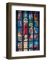 Prague, St. Vitus Cathedral, Stained Glass Window, Chevet Southern Window-Samuel Magal-Framed Photographic Print