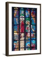 Prague, St. Vitus Cathedral, Stained Glass Window, Chevet Southern Window-Samuel Magal-Framed Photographic Print