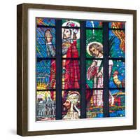 Prague, St. Vitus Cathedral, Stained Glass Window, Chevet Southern Window-Samuel Magal-Framed Photographic Print