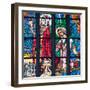 Prague, St. Vitus Cathedral, Stained Glass Window, Chevet Southern Window-Samuel Magal-Framed Photographic Print