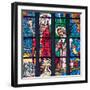 Prague, St. Vitus Cathedral, Stained Glass Window, Chevet Southern Window-Samuel Magal-Framed Photographic Print