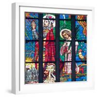 Prague, St. Vitus Cathedral, Stained Glass Window, Chevet Southern Window-Samuel Magal-Framed Photographic Print