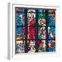 Prague, St. Vitus Cathedral, Stained Glass Window, Chevet Southern Window-Samuel Magal-Framed Photographic Print