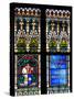 Prague, St. Vitus Cathedral, Stained Glass Window, Coat of Arms, Inscription, Decoration-Samuel Magal-Stretched Canvas