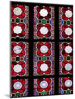 Prague, St. Vitus Cathedral, Stained Glass Window, Decorative Motifs-Samuel Magal-Mounted Photographic Print