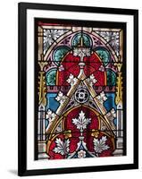 Prague, St. Vitus Cathedral, Stained Glass Window, Decorative Motifs-Samuel Magal-Framed Photographic Print