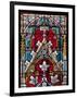 Prague, St. Vitus Cathedral, Stained Glass Window, Decorative Motifs-Samuel Magal-Framed Photographic Print