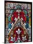 Prague, St. Vitus Cathedral, Stained Glass Window, Decorative Motifs-Samuel Magal-Mounted Photographic Print