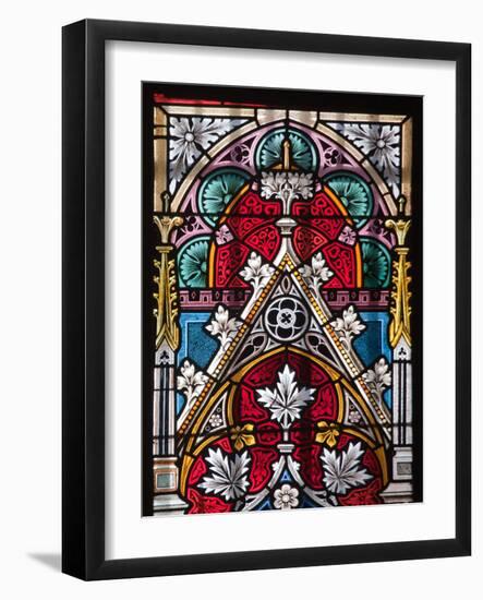 Prague, St. Vitus Cathedral, Stained Glass Window, Decorative Motifs-Samuel Magal-Framed Photographic Print