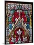 Prague, St. Vitus Cathedral, Stained Glass Window, Decorative Motifs-Samuel Magal-Mounted Photographic Print