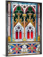 Prague, St. Vitus Cathedral, Stained Glass Window, Decorative Motifs-Samuel Magal-Mounted Photographic Print