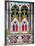 Prague, St. Vitus Cathedral, Stained Glass Window, Decorative Motifs-Samuel Magal-Mounted Photographic Print