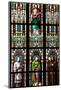 Prague, St. Vitus Cathedral, Stained Glass Window, Jacobus, Aloysius, Alphonsus, Francis De Paula-Samuel Magal-Mounted Photographic Print