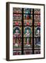 Prague, St. Vitus Cathedral, Stained Glass Window, St. Adalbert, St. Cybillus, St. Clemens-Samuel Magal-Framed Photographic Print