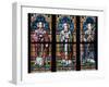 Prague, St. Vitus Cathedral, Stained Glass Window, St. Adalbert, St. Cybillus, St. Clemens-Samuel Magal-Framed Photographic Print