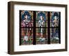 Prague, St. Vitus Cathedral, Stained Glass Window, St. Adalbert, St. Cybillus, St. Clemens-Samuel Magal-Framed Photographic Print
