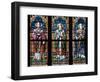 Prague, St. Vitus Cathedral, Stained Glass Window, St. Adalbert, St. Cybillus, St. Clemens-Samuel Magal-Framed Photographic Print