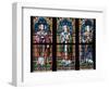 Prague, St. Vitus Cathedral, Stained Glass Window, St. Adalbert, St. Cybillus, St. Clemens-Samuel Magal-Framed Photographic Print