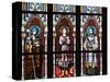 Prague, St. Vitus Cathedral, Stained Glass Window, St. Agnes of Bohemia, St. Vitus, St. Sarcander-Samuel Magal-Stretched Canvas