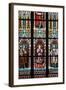 Prague, St. Vitus Cathedral, Stained Glass Window, St. Agnes of Bohemia, St. Vitus, St. Sarcander-Samuel Magal-Framed Photographic Print