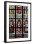 Prague, St. Vitus Cathedral, Stained Glass Window, St. Agnes of Bohemia, St. Vitus, St. Sarcander-Samuel Magal-Framed Photographic Print