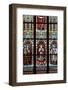 Prague, St. Vitus Cathedral, Stained Glass Window, St. Agnes of Bohemia, St. Vitus, St. Sarcander-Samuel Magal-Framed Photographic Print