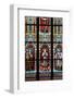 Prague, St. Vitus Cathedral, Stained Glass Window, St. Agnes of Bohemia, St. Vitus, St. Sarcander-Samuel Magal-Framed Photographic Print