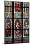 Prague, St. Vitus Cathedral, Stained Glass Window, St. Agnes of Bohemia, St. Vitus, St. Sarcander-Samuel Magal-Mounted Photographic Print