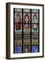 Prague, St. Vitus Cathedral, Stained Glass Window, St. Agnes of Bohemia, St. Vitus, St. Sarcander-Samuel Magal-Framed Photographic Print