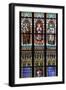 Prague, St. Vitus Cathedral, Stained Glass Window, St. Agnes of Bohemia, St. Vitus, St. Sarcander-Samuel Magal-Framed Photographic Print