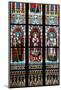 Prague, St. Vitus Cathedral, Stained Glass Window, St. Agnes of Bohemia, St. Vitus, St. Sarcander-Samuel Magal-Mounted Photographic Print