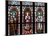 Prague, St. Vitus Cathedral, Stained Glass Window, St. Agnes of Bohemia, St. Vitus, St. Sarcander-Samuel Magal-Mounted Photographic Print